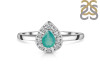 Green Onyx & White Topaz Ring GRO-RDR-2535.