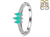 Green Onyx & White Topaz Ring GRO-RDR-2540.