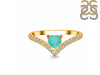 Green Onyx & White Topaz Ring GRO-RDR-2749.