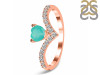 Green Onyx & White Topaz Ring GRO-RDR-2749.