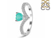 Green Onyx & White Topaz Ring GRO-RDR-2749.