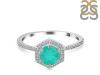 Green Onyx & White Topaz Ring GRO-RDR-3146.