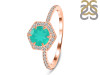 Green Onyx & White Topaz Ring GRO-RDR-3146.
