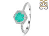 Green Onyx & White Topaz Ring GRO-RDR-3146.