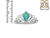 Green Onyx & White Topaz Ring GRO-RDR-365.