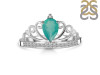 Green Onyx & White Topaz Ring GRO-RDR-365.