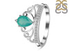 Green Onyx & White Topaz Ring GRO-RDR-365.