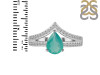 Green Onyx & White Topaz Ring GRO-RDR-372.
