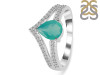 Green Onyx & White Topaz Ring GRO-RDR-372.