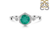 Green Onyx & White Topaz Ring GRO-RDR-373.