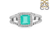 Green Onyx & White Topaz Ring GRO-RDR-388.