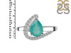 Green Onyx & White Topaz Ring GRO-RDR-404.