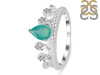 Green Onyx & White Topaz Ring GRO-RDR-405.