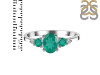 Green Onyx & White Topaz Ring GRO-RDR-434.