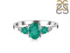 Green Onyx & White Topaz Ring GRO-RDR-434.