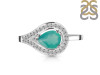 Green Onyx & White Topaz Ring GRO-RDR-438.