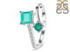 Green Onyx & White Topaz Ring GRO-RDR-441.