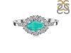 Green Onyx & White Topaz Ring GRO-RDR-446.