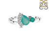 Green Onyx & White Topaz Ring GRO-RDR-453.