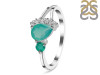 Green Onyx & White Topaz Ring GRO-RDR-453.