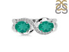Green Onyx & White Topaz Ring GRO-RDR-456.