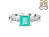 Green Onyx & White Topaz Ring GRO-RDR-472.