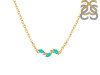 Green Onyx & White Topaz Necklace GRO-RDN-460.