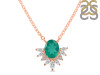 Green Onyx & White Topaz Necklace GRO-RN-72.