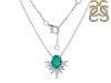 Green Onyx & White Topaz Necklace GRO-RN-72.