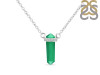 Green Onyx & White Topaz Pencil Necklace GRO-RN-84.