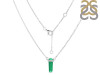 Green Onyx & White Topaz Pencil Necklace GRO-RN-84.