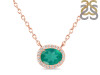 Green Onyx & White Topaz Necklace GRO-RN-85.