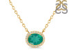 Green Onyx & White Topaz Necklace GRO-RN-85.