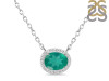 Green Onyx & White Topaz Necklace GRO-RN-85.