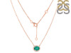 Green Onyx & White Topaz Necklace GRO-RN-85.