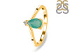 Green Onyx & White Topaz Ring GRO-RR-374.