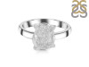 Petroleum Herkimer Diamond Rough Ring-R-Size-6 HDP-2-443