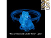 Petroleum Herkimer Diamond Rough Ring-R-Size-7 HDP-2-9