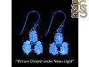 Petroleum Herkimer Diamond Rough Earring-2E HDP-3-11