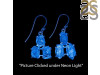 Petroleum Herkimer Diamond Rough Earring-2E HDP-3-124