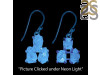 Petroleum Herkimer Diamond Rough Earring-2E HDP-3-2