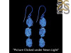 Petroleum Herkimer Diamond Rough Earring-2E HDP-3-201