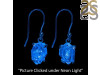 Petroleum Herkimer Diamond Rough Earring-E HDP-3-239