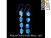 Petroleum Herkimer Diamond Rough Earring-2E HDP-3-295