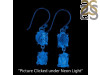 Petroleum Herkimer Diamond Rough Earring-2E HDP-3-335