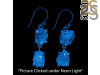Petroleum Herkimer Diamond Rough Earring-2E HDP-3-341