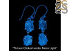 Petroleum Herkimer Diamond Rough Earring-2E HDP-3-346