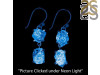 Petroleum Herkimer Diamond Rough Earring-2E HDP-3-348