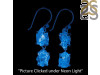 Petroleum Herkimer Diamond Rough Earring-2E HDP-3-353