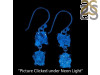 Petroleum Herkimer Diamond Rough Earring-2E HDP-3-355